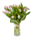 Kytice růžových tulipánů